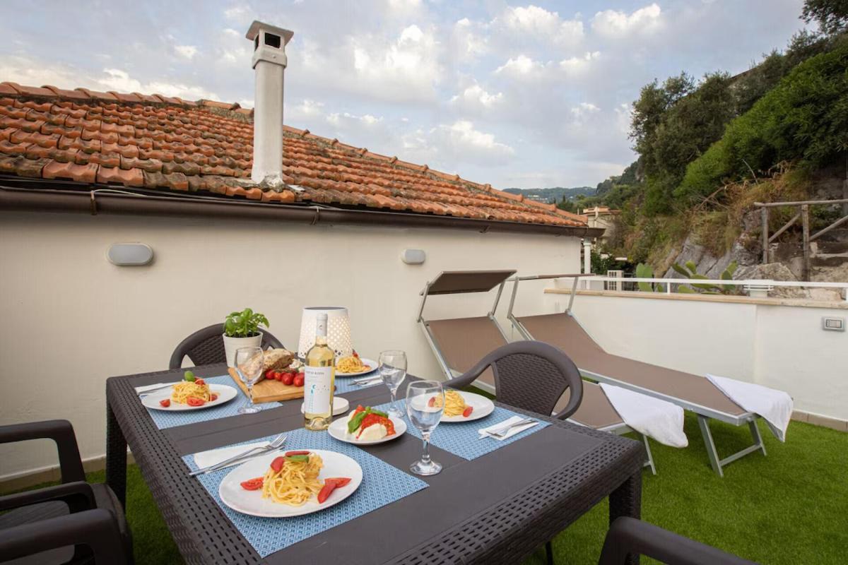 Sorrentovibes - Seaview Home On The Beach & Amazing Views Terrace Exteriér fotografie