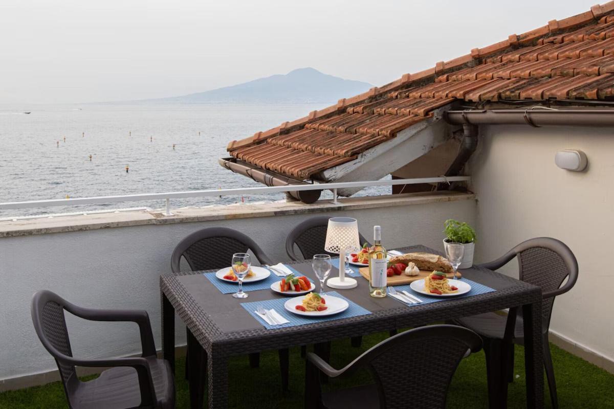 Sorrentovibes - Seaview Home On The Beach & Amazing Views Terrace Exteriér fotografie